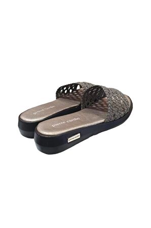 Pierre Cardin Örgülü Anatomik Alçak Topuk Günlük Kadın Terlik