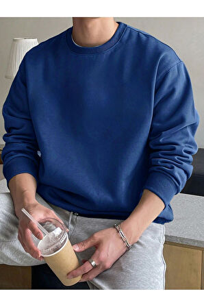 Oversize Rahat Kalıp Basic Sweatshirt - 5 Farklı Renk Seçeneğiyle