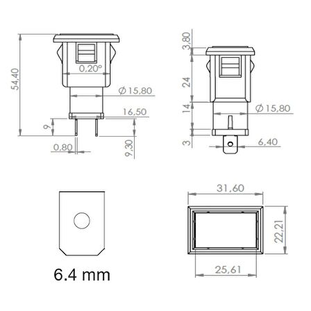 Man Tipi Uzun Far/2 İkaz Göz Lambası - Ampullü 12V