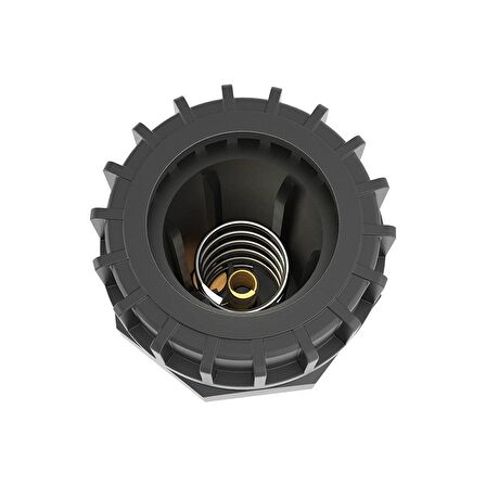 Sinyal İkaz Göz Lambası Turuncu Uzun Tip (Tırtıklı) Klemensli - Ampullü 12V