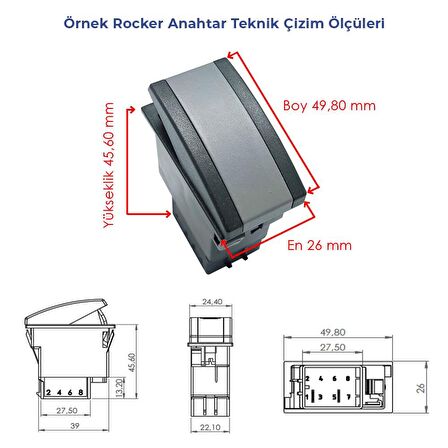 KARSAN J10 Kapı Açma Kapama Anahtarı - Ampullü 12V