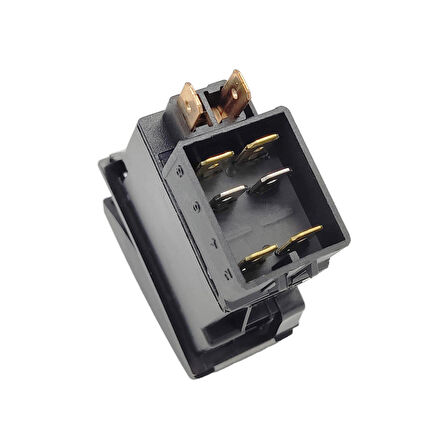 OTOKAR Kent Otobüs Mod Seçim Anahtar Düğme Rocker Switch 6 Pin (On-On) - Ampullü 24V