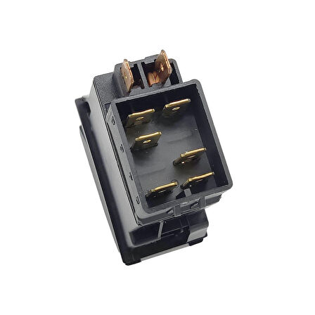 OTOKAR Kent Otobüs Kapı Kanat Kontrol Anahtar Düğme Rocker Switch 6 Pin (On-On-On) - Ampullü 24V