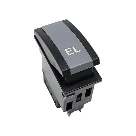 OTOKAR Kent Otobüs Elektro Lüminans Anahtar Düğme Rocker Switch 6 Pin (On-M.On) - Ampullü 24V