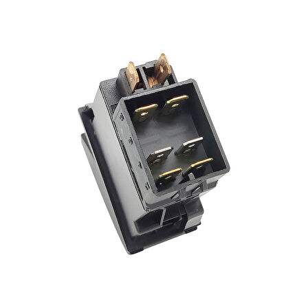 OTOKAR Kent Otobüs Elektro Lüminans Anahtar Düğme Rocker Switch 6 Pin (On-M.On) - Ampullü 24V