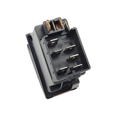OTOKAR Doruk Otobüs Dörtlü Sinyal Flaşör Anahtar Düğme Rocker Switch 6 Pin - Ampullü 24V