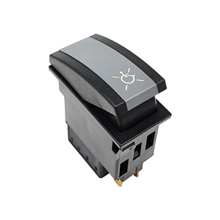 OTOKAR Doruk Otobüs Engelli İkaz Deaktif Anahtar Düğme Rocker Switch 6 Pin (On-M.On) - Ampullü 24V