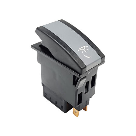 OTOKAR Doruk Gece Aydınlatma Anahtar Düğme Rocker Switch 6 Pin (On-On) - Ampullü 24V