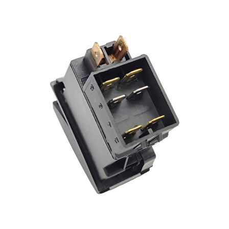 OTOKAR Doruk Gece Aydınlatma Anahtar Düğme Rocker Switch 6 Pin (On-On) - Ampullü 24V