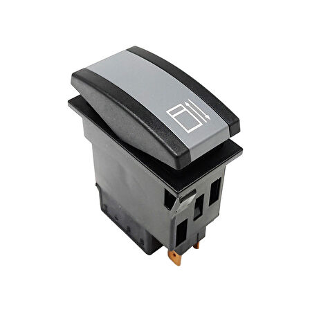 OTOKAR Doruk Otobüs Elektrikli Perde Anahtar Düğme Rocker Switch 6 Pin (M.On-Off-M.On) - Ampullü 24V