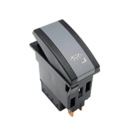 OTOKAR M2010 Minibüs Sürücü Aydınlatma Anahtar Düğme Rocker Switch 6 Pin (On-On) - Ampullü 12V