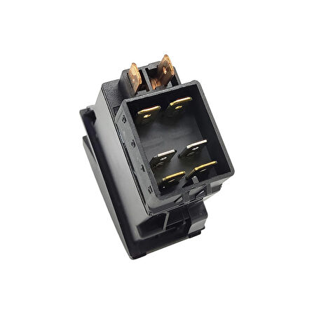 OTOKAR M2010 Minibüs Cam ve Ayna Rezistans Anahtar Düğme Rocker Switch 6 Pin (On-M.On) - Ampullü 12V