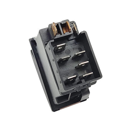 OTOKAR Sultan Dörtlü Sinyal Flaşör Anahtar Düğme Rocker Switch 6 Pin - Ampullü 24V