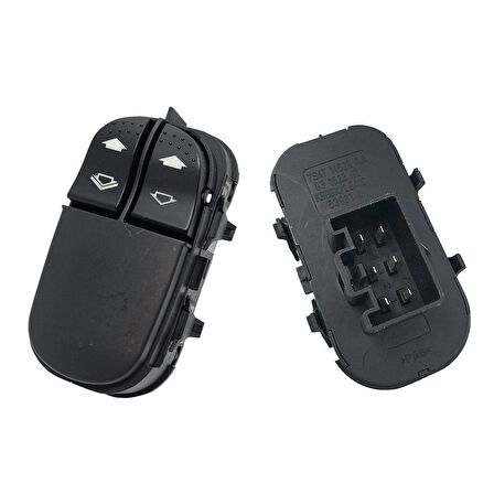 Ford Focus (98-05) Sol Çiftli Cam Açma Kapama Anahtarı - 6 Pin