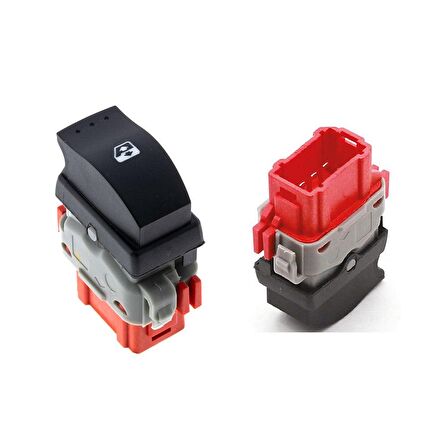Renault Master 2 Sağ Cam Açma Kapama Düğmesi - 6 Pin