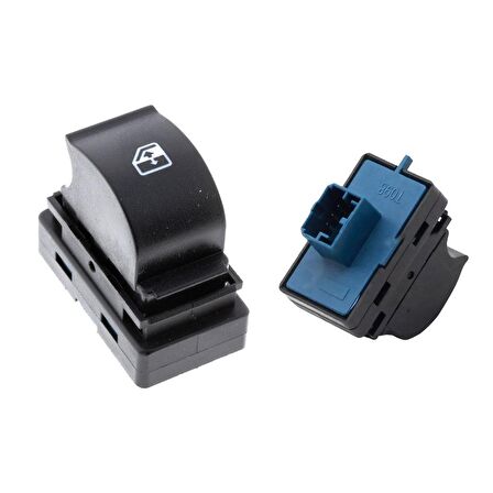 Fiat Fiorino, Bipper, Nemo - Ön Sağ Cam Açma Anahtarı - 4 Pin