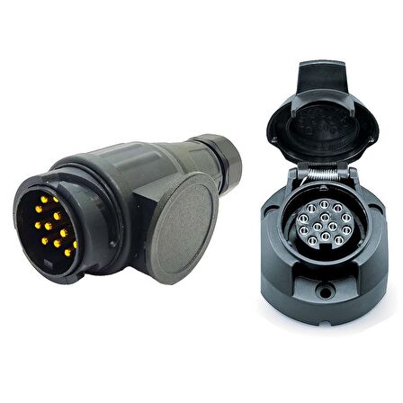 Römork Fişi ve Soketi (Uzun Gövde) Set Ürün - 13 Pin