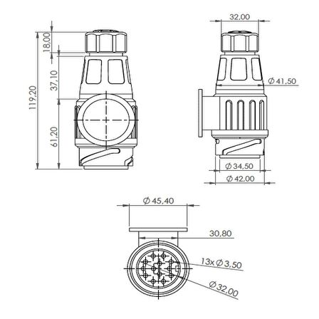 Römork Fişi ve Soketi (Uzun Gövde) Set Ürün - 13 Pin