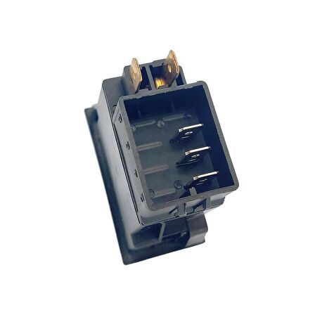 Universal Kalorifer Düğmesi Anahtarı 3 Pin Rocker Switch Buton - Ampullü 24V