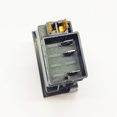 Universal Silecek Düğmesi Anahtarı 3 Pin Rocker Switch Buton - Ampullü 12V