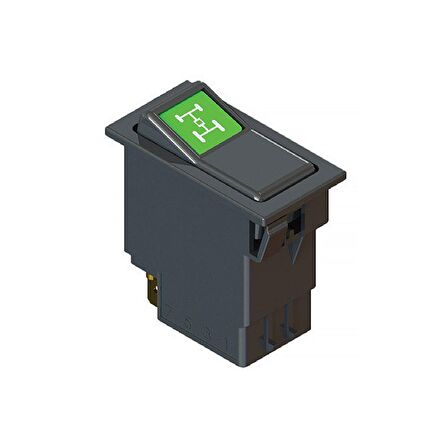 Universal 4 Teker Sürücü Düğmesi Anahtarı 3 Pin Rocker Switch - Ampullü 24V
