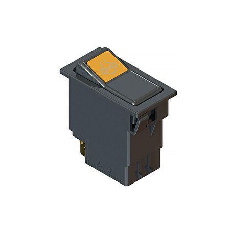 Universal Diferansiyel Kilitleme Düğmesi Anahtarı 4 Pin Rocker Switch - Ampullü 24V