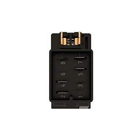 Universal Diferansiyel Kilitleme Düğmesi Anahtarı 4 Pin Rocker Switch - Ampullü 12V