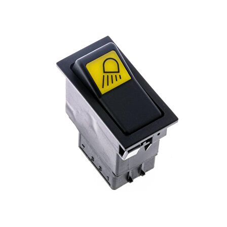 Universal Çalışma İş Lamba Düğmesi Anahtarı 2 Pin Rocker Switch - Ampullü 12V