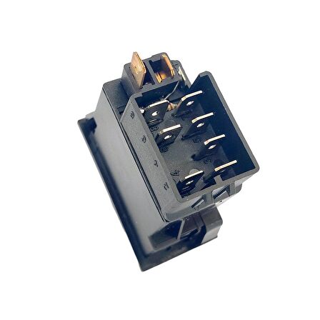 Universal Sinyal Flaşör Düğmesi Anahtarı 7 Pin Rocker Switch 1695209M1 - Ampullü 24V