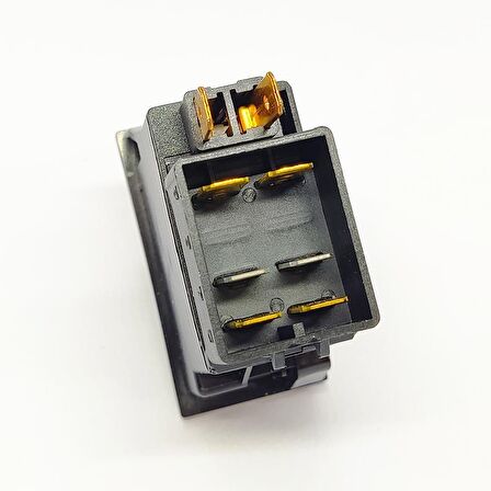 Universal Agroline Yardımcı Kuvvet Düğmesi Anahtarı 6 Pin Rocker Switch - Ampullü 12V