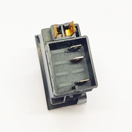 Universal Uzun Far Düğmesi Anahtarı 3 Pin Rocker Switch - Ampullü 12V