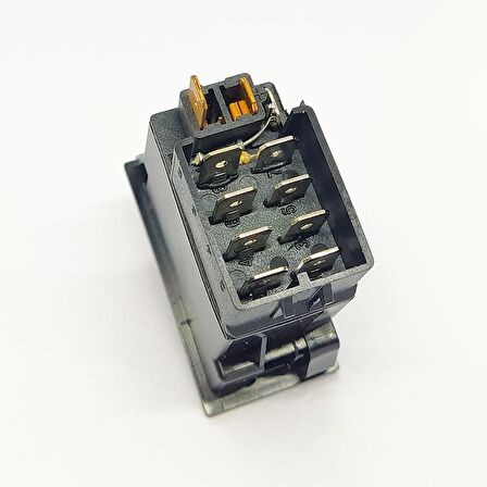 Universal Sinyal Flaşör Düğmesi Anahtarı 8 Pin Rocker Switch 3611532M1 - Ampullü 24V