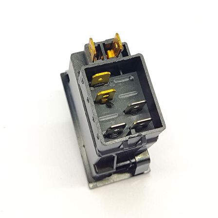 Universal İç Aydınlatma Lamba Düğmesi Anahtarı 5 Pin Rocker Switch - Ampullü 24V