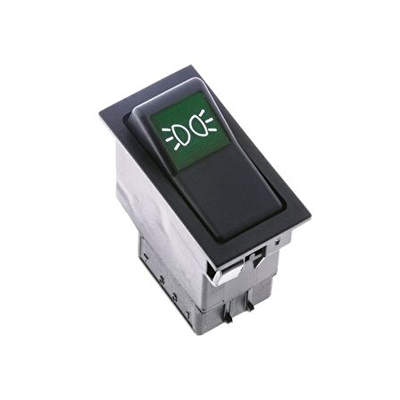 Universal Yan İşaret Lamba Düğmesi Anahtarı 3 Pin Rocker Switch - Ampullü 12V
