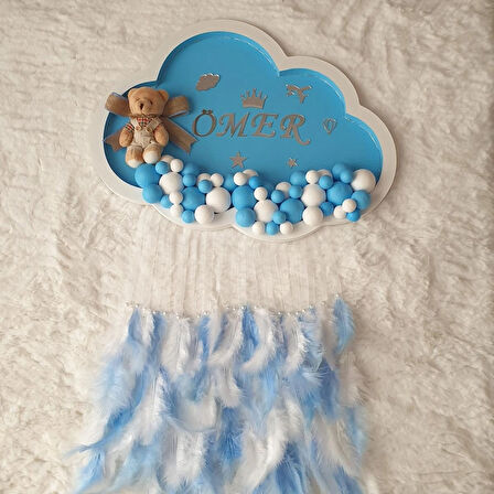 LEDLİ AHŞAP BEBEK KAPI SÜSÜ