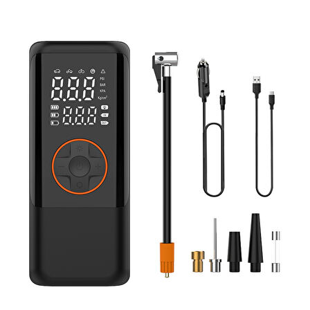 Dijital Ekran CZK-D02 Dijital Ekranlı Lastik Şişirme Hava Pompası