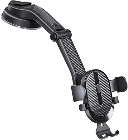 Microcase 360 Derece Döner Araç İçi Torpido Cam Vantuzlu Telefon Tutucu - SİYAH AL4722