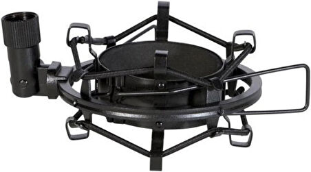 Microcase Yayın Stüdyo için Mikrofon Tutucu Plastik Shock Mount  - SİYAH AL4725