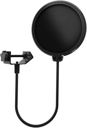 Microcase Profesyonel Ses Emici Masa Tutuculu Hareketli Pop Filtre - SİYAH AL4726