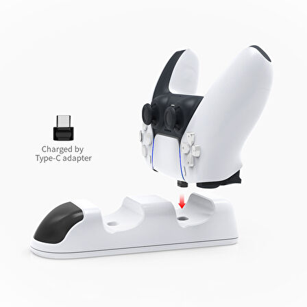 Ps5 Konsol uyumlu Hızlı Şarj Standı Led Ekran Göstergeli