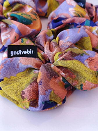 4 ADET ALACA KUMAŞ LASTİKLİ TOPUZ TOKASI 