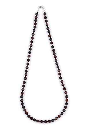 Dragon Jasper Doğal Taş 6 mm Düğümlü Kolye