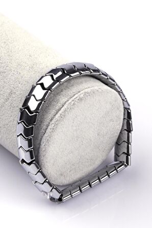 Hematit Doğal Taş Bileklik 6 x 12 mm Özel Kesim