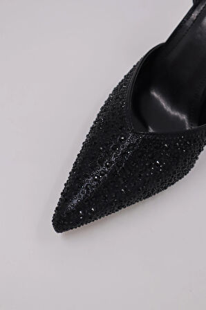 Albertina Taş Detaylı Topuklu Ayakkabı