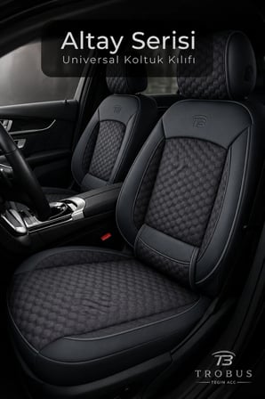 Citroen C4 2020 ve Sonrası Uyumlu Altay Bel Destekli Tay Tüyü Füme Koltuk Kılıfı