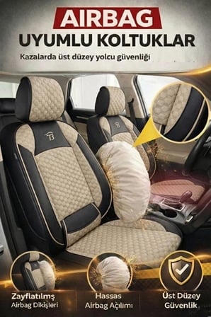 Toyota Avensis 2003 ve Sonrası Uyumlu Altay Bel Destekli Tay Tüyü Bej Koltuk Kılıfı