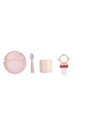 Pembe Mega Silikon  Bebek Beslenme Set