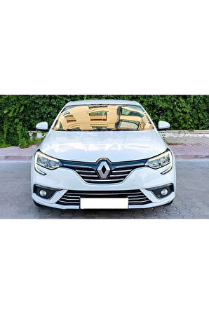 Renault Megane 4 Krom Ön Panjur+Ön Tampon Çıtası Set 2016-2020 Model Arası Uyumlu P.Çelik