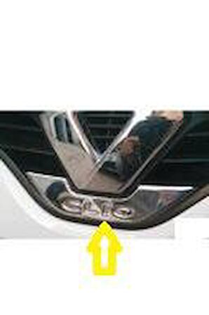 Renault Clio 4 Krom Amblem Çerçevesi 1 prç. 2012 ve üzeri P.Çelik