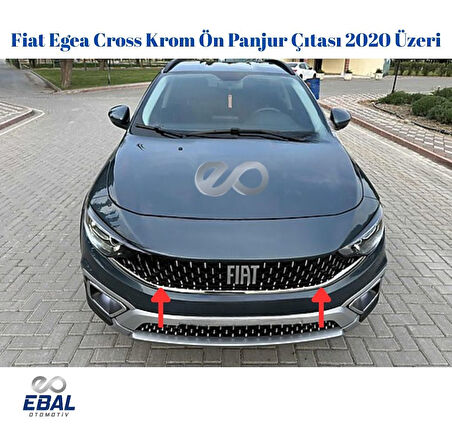 Fiat Egea Cross Krom Ön Panjur Çıtası 2020 Üzeri Paslanmaz Çelik